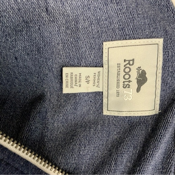 Roots73 Size Small Sandy Lake FZ Fleece Hoody. Ink Blue Heather. Style#98702. - Picture 9 of 9